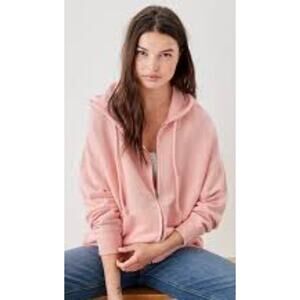 American Eagle Women Oversized Sweatshirt SZ XS / Small Full Zip Hooded Textured